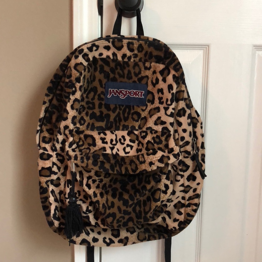 Jansport Cheetah print backpack/bookbag